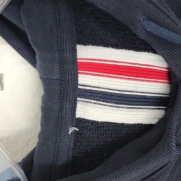 Thom Browne men's stripe hoodie cettire navy blue size 3 - Picture 13 of 15